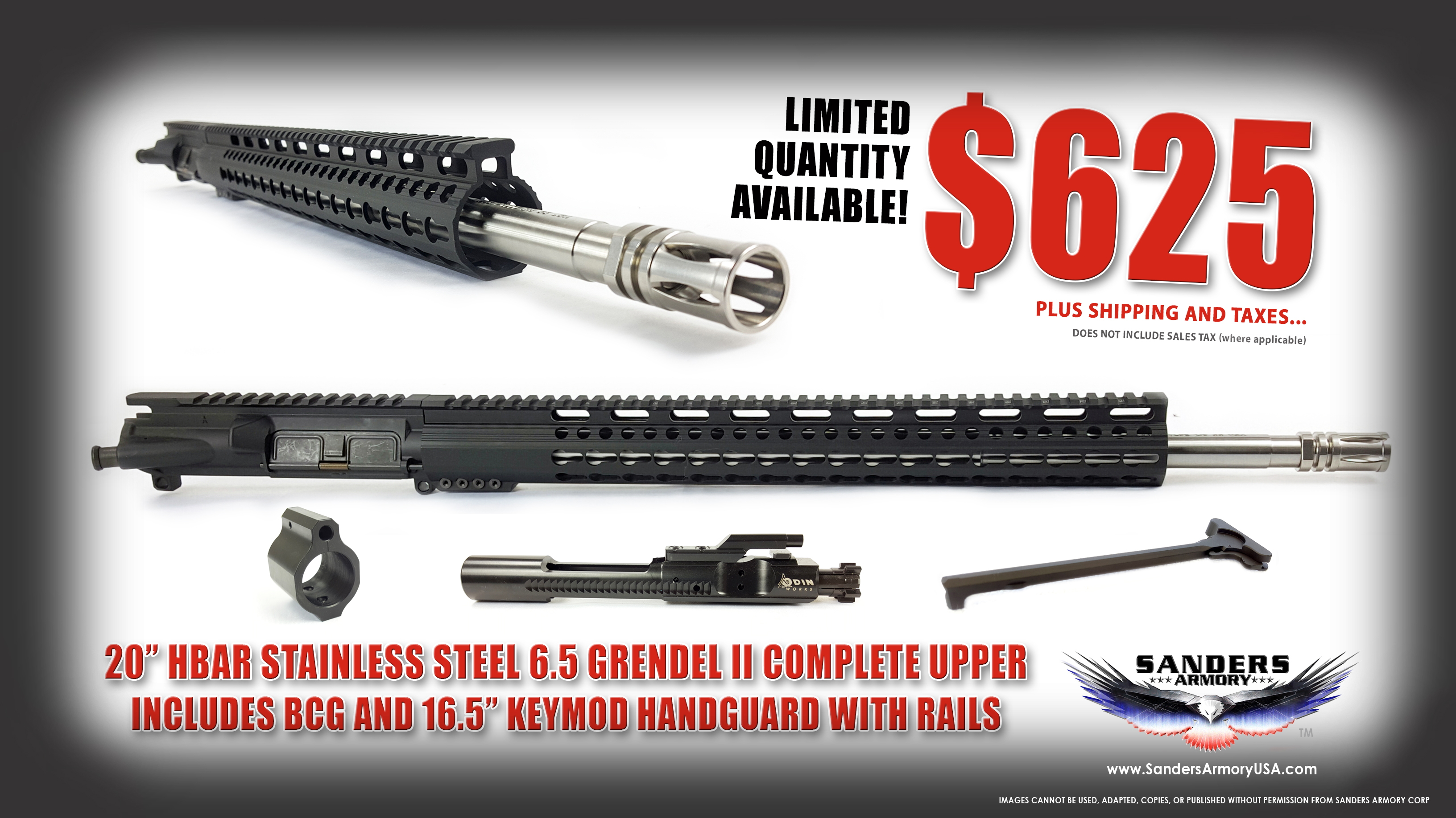 Sanders Armory 20 65 Grendel Upper