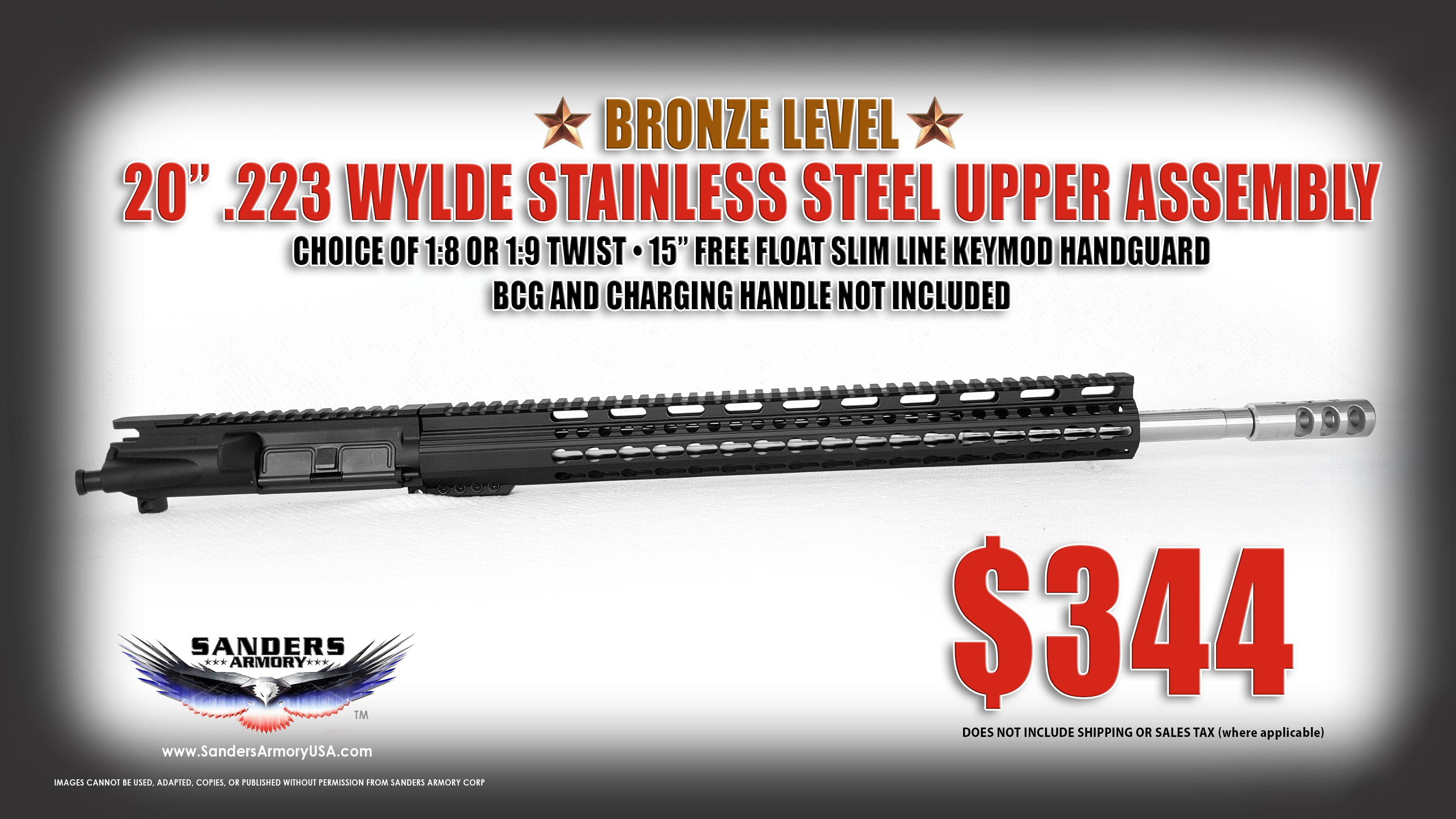 Ar 15 20 Stainless Steel Barrel Upper Package