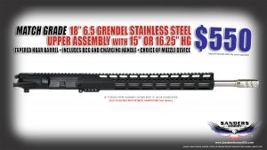 Sanders Armory 18 65 TFC Forged Upper Assembly