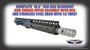 Sanders Armory 300 ACC Blackout Stainless Steel Side Charging Upper Assembly