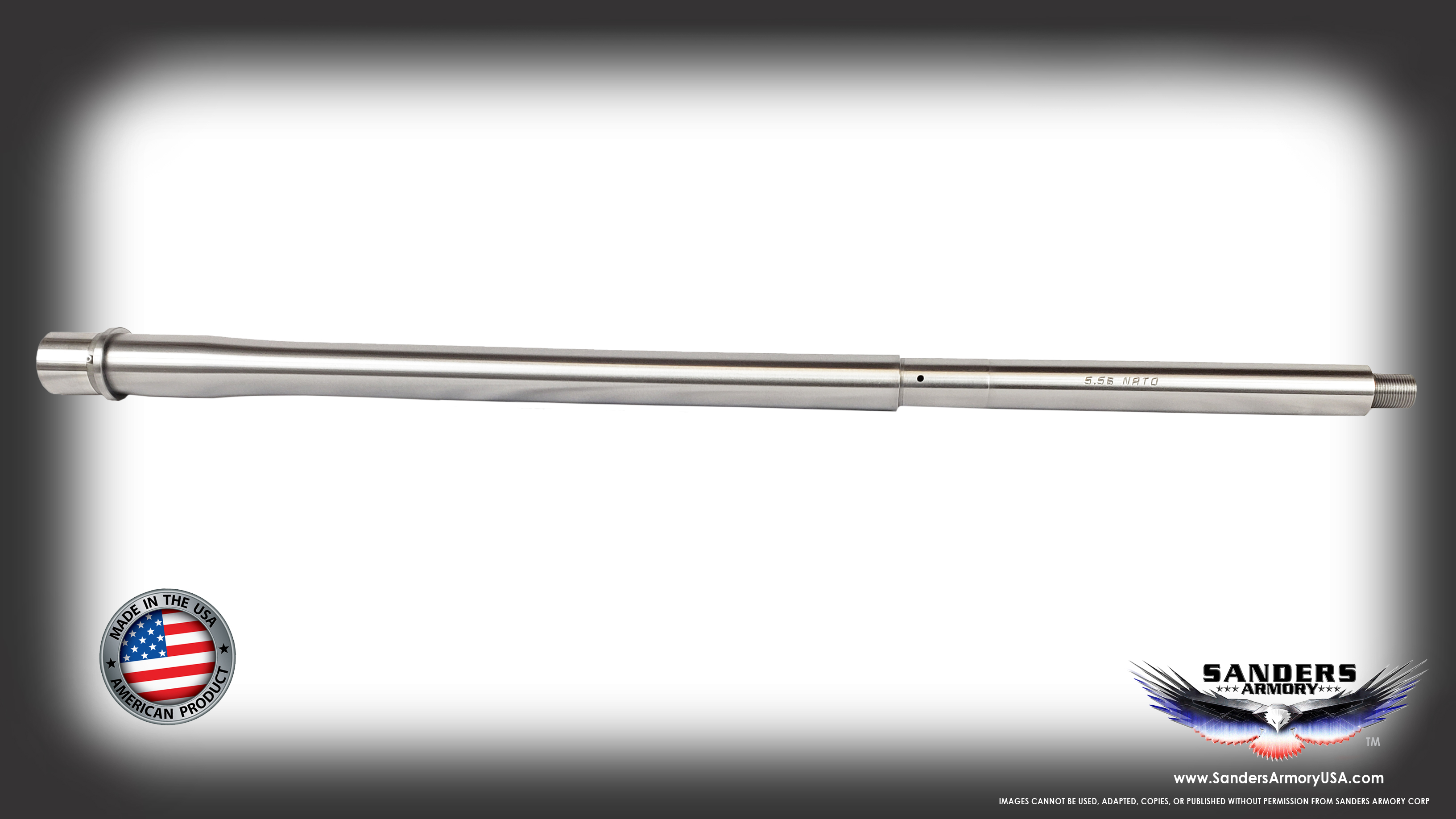 20” Match Grade 5.56 NATO 416R Stainless Steel Barrel 5R