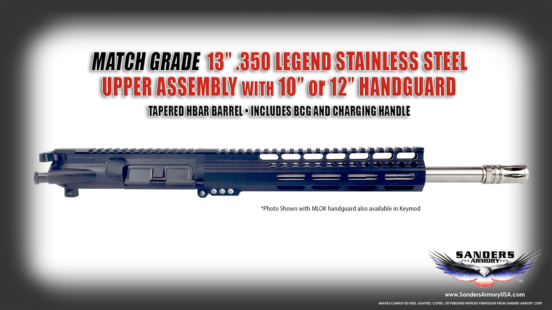 Sanders Armory 13 350 Legend TFC Forged Upper Assembly