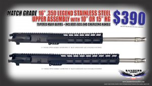 Sanders Armory 16 350 Legend Bird Forged Upper Assembly