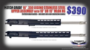 Sanders Armory 16" Match Grade 350 Legend Upper Assembly