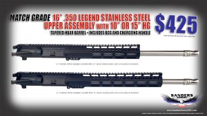 Sanders Armory 16 350 Legend Bird Forged Upper Assembly