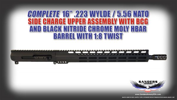 Sanders Armory 16 223 Wylde / 556 NATO Side Charge Upper Assembly
