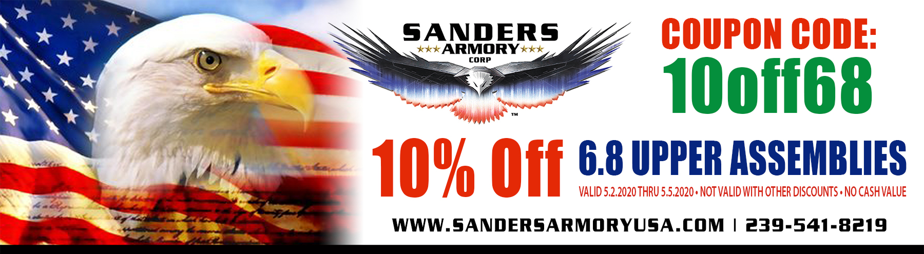 Sanders Armory 10 off 68 Upper Assemblies