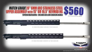 Sanders Armory 20 6MM ARC Forged Upper Assembly