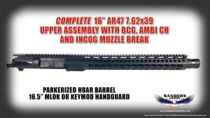 Sanders Armory AR47 762x39 Upper Assembly with INCOG
