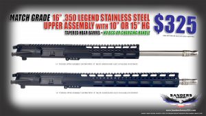 Sanders Armory 16 350 Legend Bird Upper Assembly NO BCG