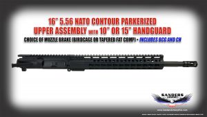 Sanders Armory 556 NATO Parkerized BCG Upper Assembly with BCG and CH