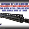 Sanders Armory 16 300 AAC Blackout Black Nitride Chrome Moly Side Charge Upper Assembly