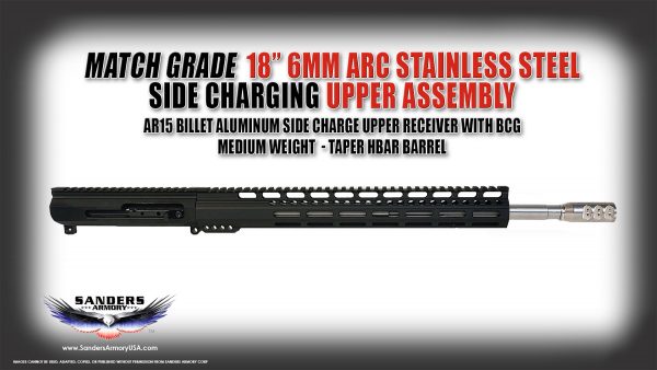 Sanders Armory Match Grade 18 6MM ARC Side Charging Upper Assembly