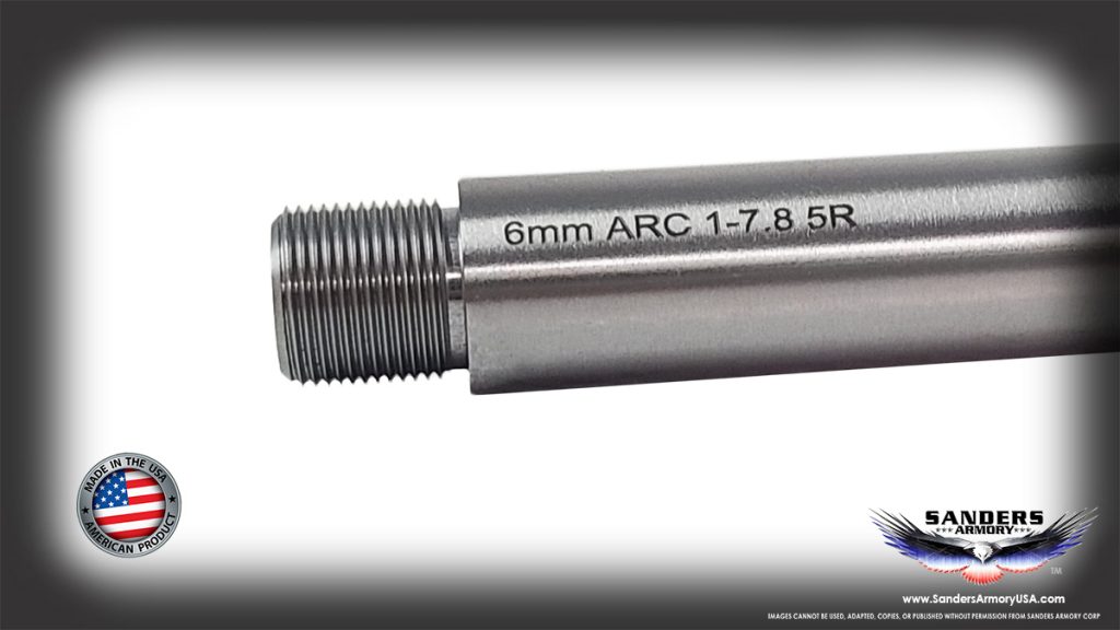 Sanders Armory 18" Match Grade 6MM ARC 416R Stainless Steel Hand Lapped