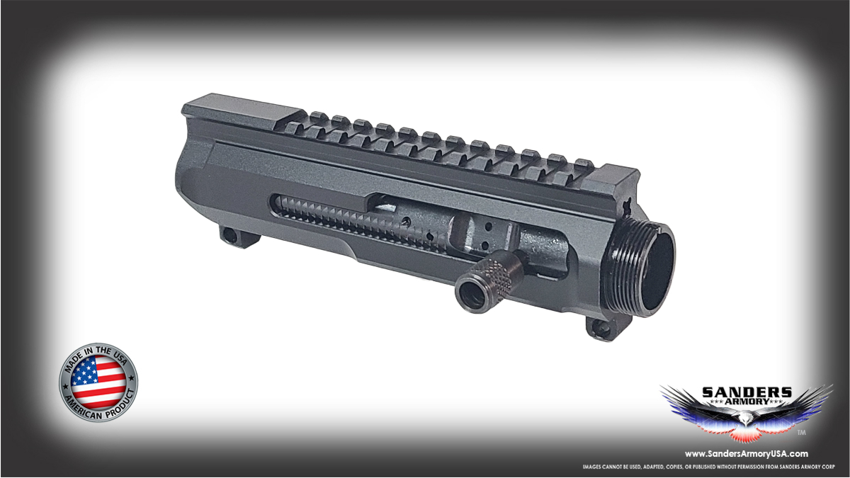 Sanders Armory Best AR15 AMBI Billet Side Charging Upper Receiver with 458 SOCOM BCG