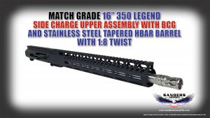 Sanders Armory Match Grade 16" 350 Legend Side Charging Upper Assembly