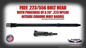 Sanders Armory FREE 223 Bolthead with 20 Nitride 223 Wylde Barrel Purchase