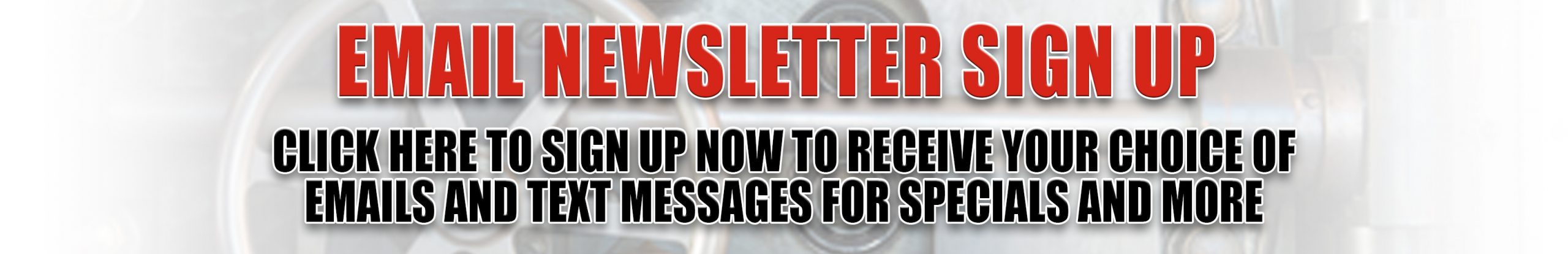 Sanders Armory Email Newsletter Sign Up