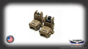 Magpul MBUS FDE Flip-Up Sight Set Front and Rear